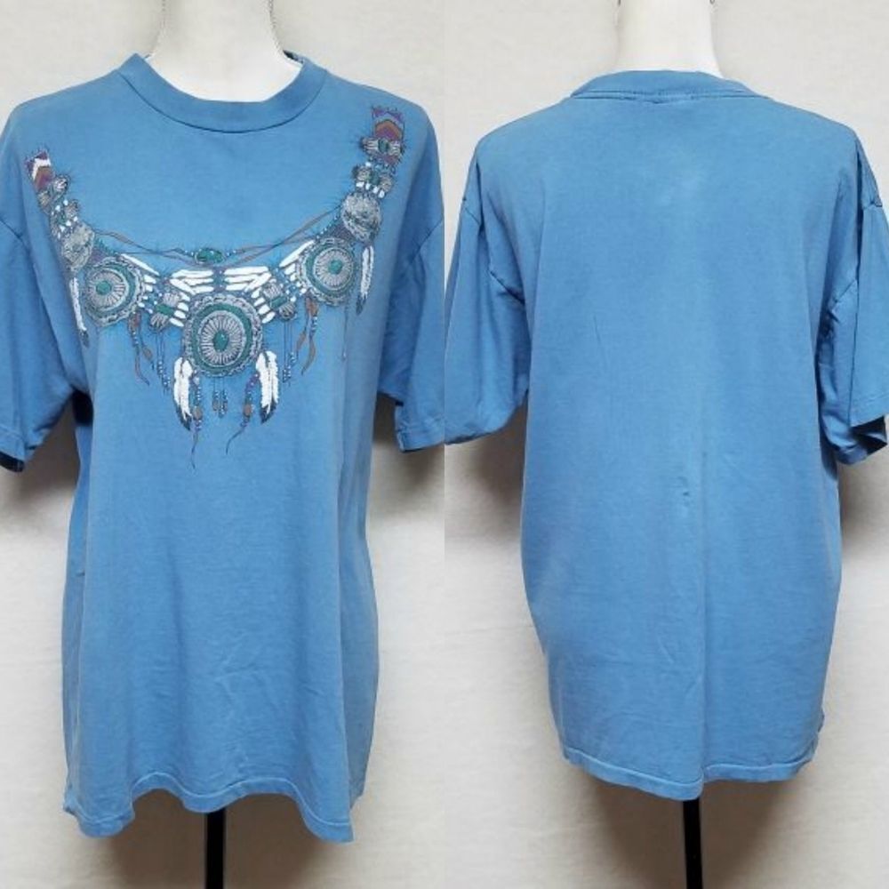 RARE Vintage Diamond Dust Native American Tee